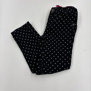 Urban Star Black/White Polka Dot Cotton Pants adjustable waist Girls size 4